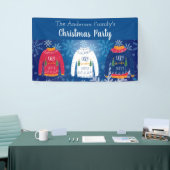 Weihnachts-Party hässlich Pullover Rotschnee Winte Banner (Messeveranstaltung)