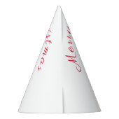 Weihnachts Party Hat Snowman und Girl Dance Partyhütchen (Rückseite)