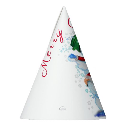 Weihnachts Party Hat Snowman und Girl Dance Partyhütchen (Links)