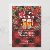 Weihnachts-Party Holiday Brauerei Einladung (Vorderseite)