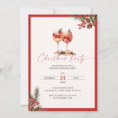 Weihnachts-Party Holiday Cocktails Einladung (Vorderseite)