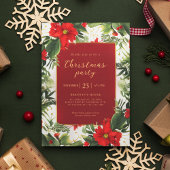 Weihnachts-Party Holiday Grüne Einladung