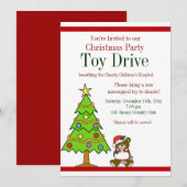 Weihnachts-Party Holiday Toy Drive Einladungen (Vorne/Hinten)