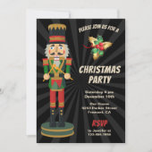 Weihnachts-Party in Rot und Grün Einladung (Vorderseite)