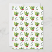 Weihnachts-Party in Rot und Grün Einladung (Rückseite)