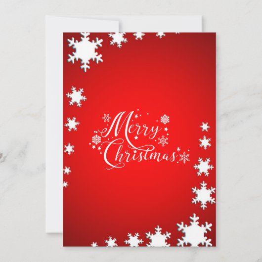 Weihnachts-Party in Rot und Weiß Einladung (Rückseite)