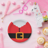 Weihnachts-Party in Rot und Weiß im Weihnachtsmann Pappteller (Party)