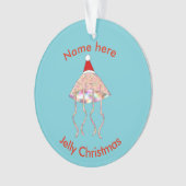 Weihnachts-Party Jellyfish Acrylschmuck Ornament (Vorderseite)