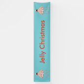 Weihnachts Party Jellyfish Custom Banner (Vertikal)