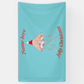 Weihnachts Party Jellyfish Custom Banner (Vertikal)