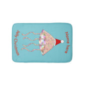 Weihnachts Party Jellyfish Custom Bath Mat Badematte (Vorderseite)