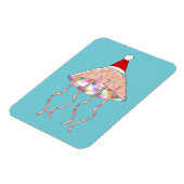 Weihnachts Party Jellyfish Custom Magnet (Linke Seite)
