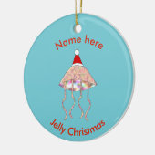 Weihnachts Party Jellyfish Custom Ornament (Links)