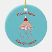 Weihnachts Party Jellyfish Custom Ornament (Hinten)