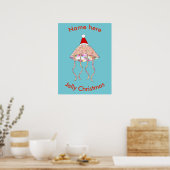 Weihnachts-Party Jellyfish Custom Poster (Küche)