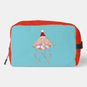 Weihnachts-Party Jellyfish Gemustert Waschbeutel (Rückseite)