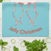 Weihnachts-Party Jellyfish Handtuch (Gefaltet)