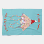 Weihnachts-Party Jellyfish Handtuch (Horizontal)