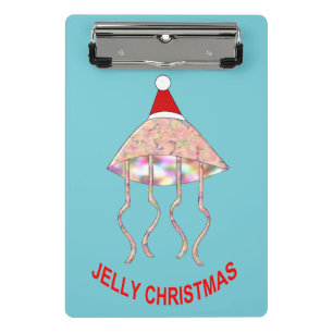 Weihnachts-Party Jellyfish Mini-Zwischenablage Mini Klemmbrett