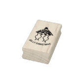 Weihnachts-Party Jellyfish Wood Art Briefmarke Gummistempel (Stempel)