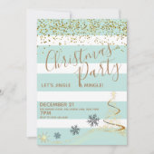 Weihnachts-Party Jingle und Mingle Einladung (Vorderseite)