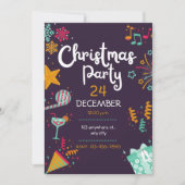Weihnachts-Party Jingle und Mingle Trendy Weihnach Einladung (Vorderseite)