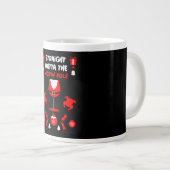 Weihnachts-Party Jumbo-Tasse (Vorderseite Rechts)