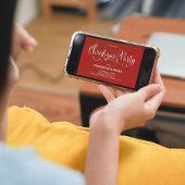 Weihnachts-Party-Kalligrafie-Drehbuch Einladung