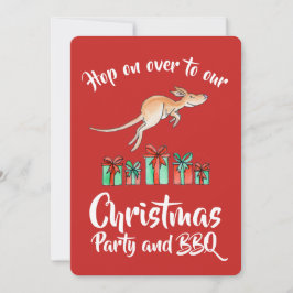 Weihnachts Party Kangaroo Hop über Einladungen