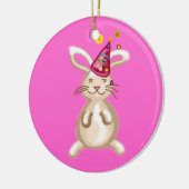 Weihnachts-Party Keramik Ornament (Links)