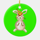 Weihnachts-Party Keramik Ornament (Hinten)