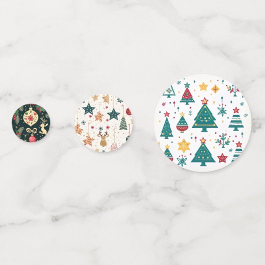 Weihnachts-Party Konfetti (Rückseiten)