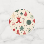 Weihnachts-Party Konfetti (Klein Vorderseite)