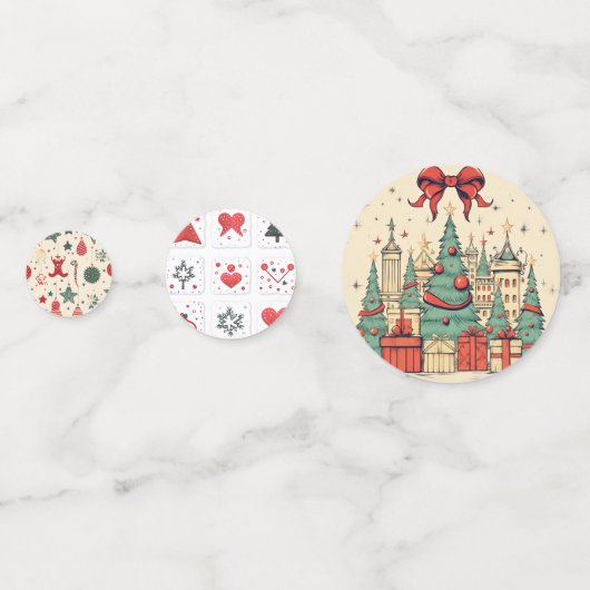 Weihnachts-Party Konfetti (Vorderseiten)