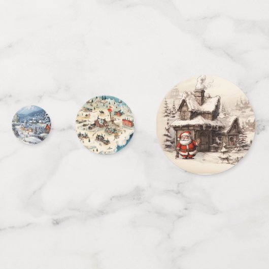 Weihnachts-Party Konfetti (Rückseiten)