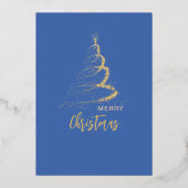 Weihnachts-Party laden 5" x 7" Foil Einladung (Rückseite)