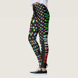 Weihnachts-Party-Leggings, Weihnachtslicht Leggings