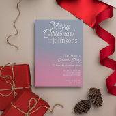 Weihnachts-Party Lilac Pink Ombre Einladung