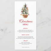 Weihnachts-Party Menükarte (Vorderseite)