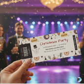 Weihnachts-Party mit Barcode und DJ-Name, Eintritt Einladung