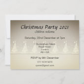 Weihnachts-Party mit Santa-Schlittenhirten Einladung (Rückseite)