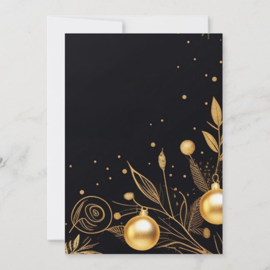 Weihnachts-Party Moderne Elegante Einladung (Rückseite)