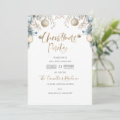 Weihnachts-Party Moderne warme Weihnachten Einladu Einladung (Stehend Vorderseite)