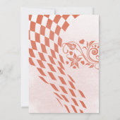 Weihnachts-Party Moderner Bogen in Rosa und Rot Einladung (Rückseite)