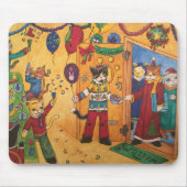 Weihnachts-Party Mousepad (Vorne)
