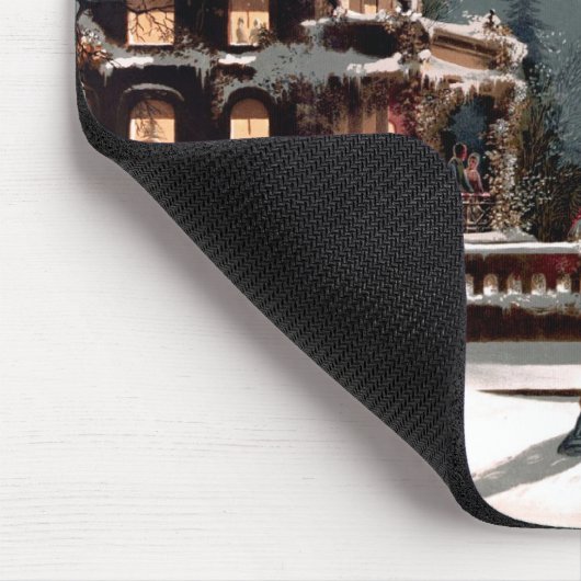 Weihnachts-Party Mousepad (Ecke)