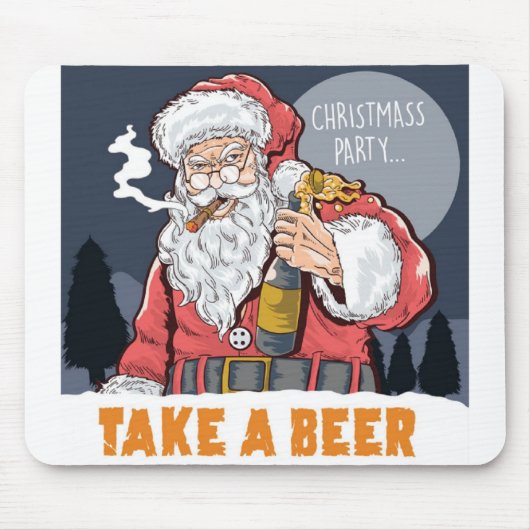 Weihnachts-Party Mousepad (Vorne)
