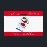 Weihnachts Party Name Abzeichen Snowman und Girl D Ausweis<br><div class="desc">Happy Snowman und Girl Dance Tango Weihnachts Party Spaß Cartoon Zeichnend - Wählen / Fügen Sie Ihren einzigartigen Text / Name / Farbe - Make Your Special Gift - Neu vergrössern und verschieben oder entfernen und fügen Sie Elemente / Text mit Anpassungs-Tool ! Zeichn und Design von MIGNED. Bitte schauen...</div>