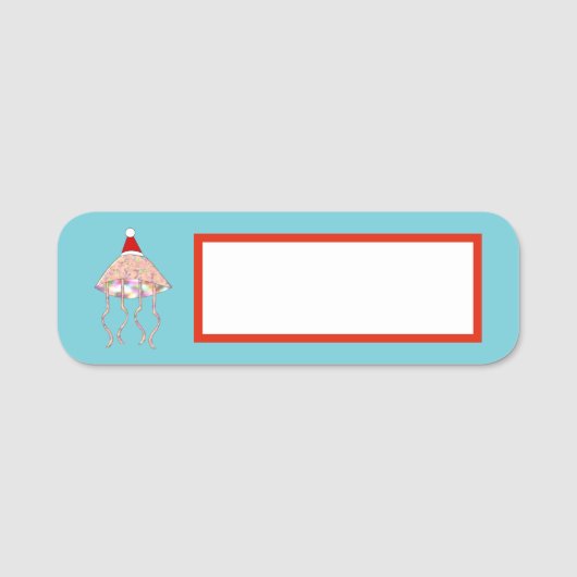 Weihnachts-Party Namensschild (Vorderseite)