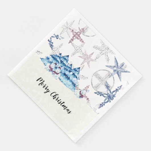 Weihnachts-Party Napkins, Abendgröße Serviette (Ecke)